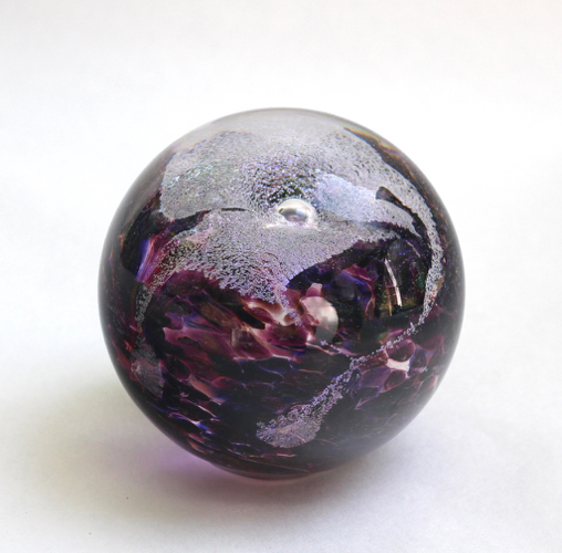 Click to view detail for DB-788 Paperweight - Purple Dichroic $58